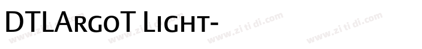 DTLArgoT Light字体转换